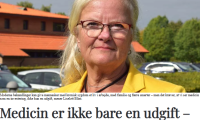 Skærmbillede af debatindlæg Liselott Blixt ved Sundhedspolitisk Tidsskrift, overskrift og portrætbillede af Liselott